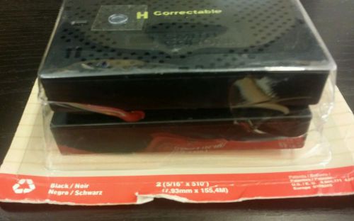 Smith Corona Typewriter Cartridge Ribbon H 21000 H21500 Correctable 2 Pack Black