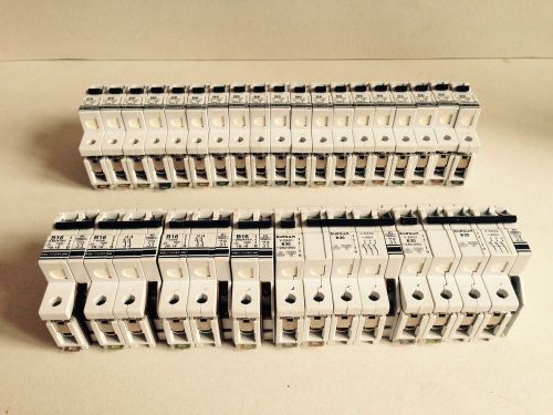 Supere large lot of ABL SURSUM circuit breaker. 19 x B6, 2 x block B20 / B16