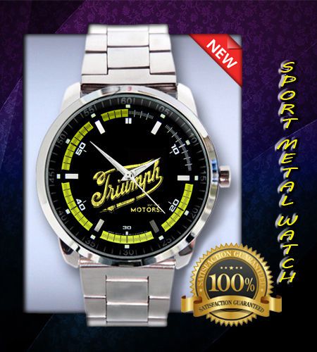 Triumph Motorcycle Sport Touring Motorcycle Logo On Sport Metal Watch