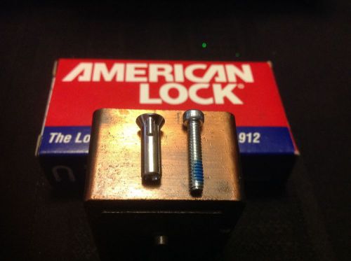 Five (5) sets of american padlock security 5 nuts and 5 screws (original parts) for sale