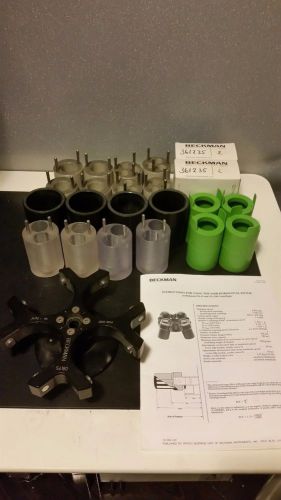 Beckman S4180 Horizontal Rotor w 4 buckets &amp; 4 Sets of Adaptors for GS-15