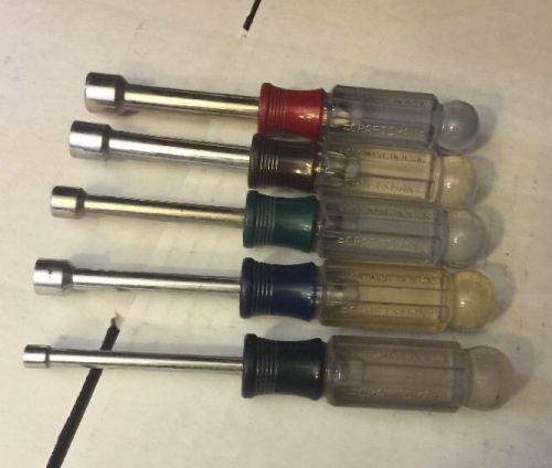 Craftsman sae nut drivers -h- series made in usa 3/8,3/16,7/16,11/32,1/2 (c17) for sale