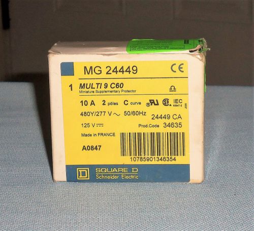 Square d schneider electric mg 24449 miniature supplementary protector for sale