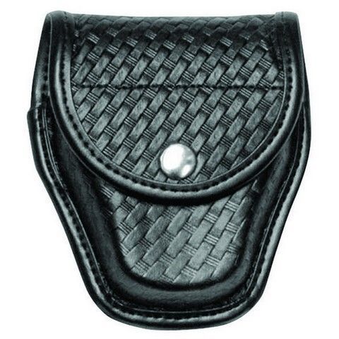 Bianchi 22198 Accumold Elite 7934 Open Cuff Case Plain Black/Brass Snaps