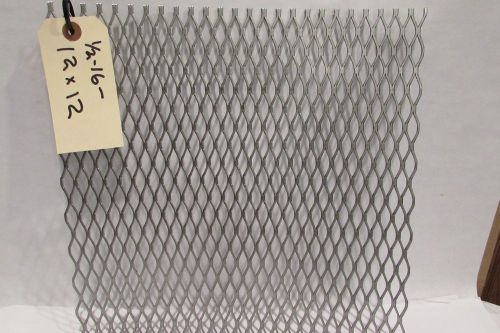 1/2&#034;--16ga. 304 stainless steel expanded metal 12&#034; x 12&#034; for sale