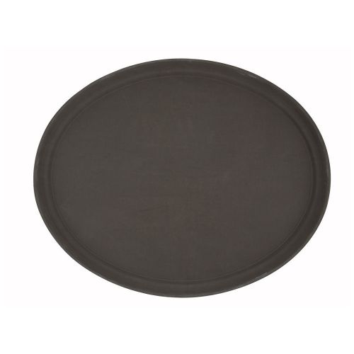 Winco TRH-2722, 22x27-Inch Oval Tray, Brown