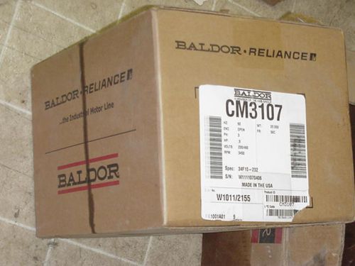 Brand new baldor cm3107 .5hp 3450rpm open type 56c 3ph 230/460v motor 34f10-232 for sale