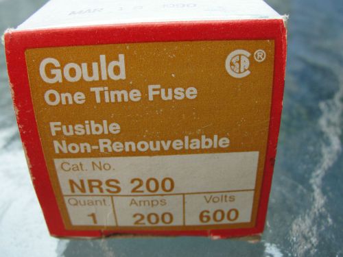 GOULD ONE TIME FUSE NRS200  200A