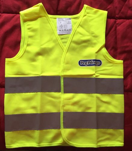 New Children&#039;s Peg-Perego Yellow High Visibility Safety Vest - Ages 3-6