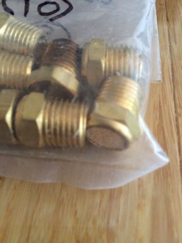 NEW (10) 3/8-BV Brass Air Hose Fitting Breather Vent 3/8&#034; NPT