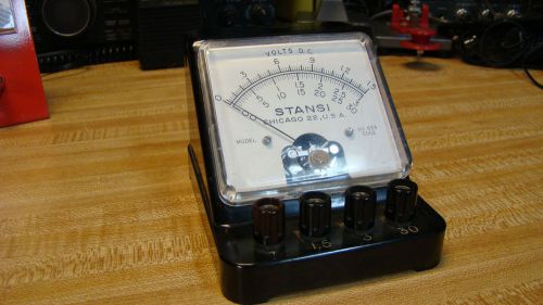 VINTAGE STANSI MODEL 653 30 3 and 1.5 VDC TAPEs BENCH TESTERS  Perfect