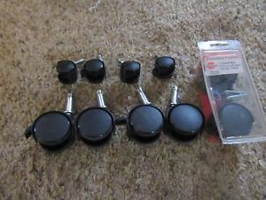 Nice lot of  10 Caster Wheels 1 1/8&#034; and 2&#034;