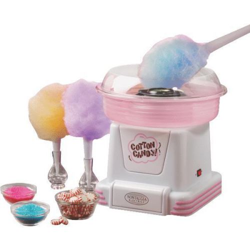White &amp; Pink Counter Top Hard Candy/Sugar Free Cotton Candy Maker