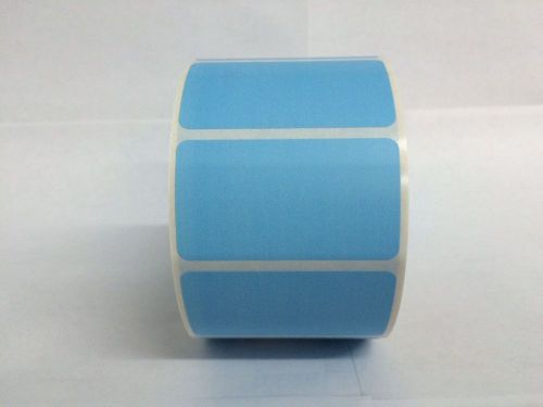 1000 Labels BLUE  2.25x1.25 Direct Thermal REMOVABLE Zebra LP2824 LP2844