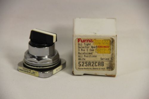Furnas 52SA2CAB Selector Switch Oil Tight 3 Position C Cam, Series C