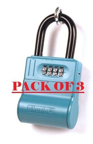 Pack of 3 lockbox key lock box for realtor real estate 4 digit - ShurLok SL-600W