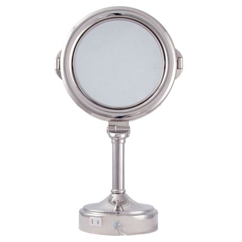 Zadro surround lighted tri-fold vanity mirror dual-sided 1x/10x slvt710 for sale