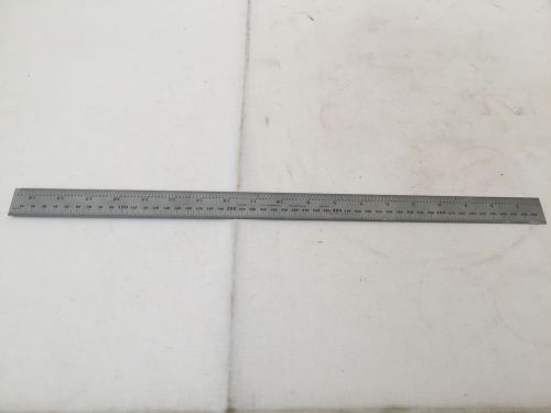 Starrett 500mm 19 1/2&#034; tempered steel machinist ruler c636 1/2mm 1/32 for sale