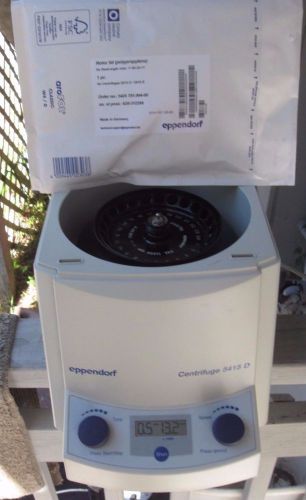 Eppendorf 5415D Micro centrifuge w/ rotor, new rotor lid &amp; 1 year warranty