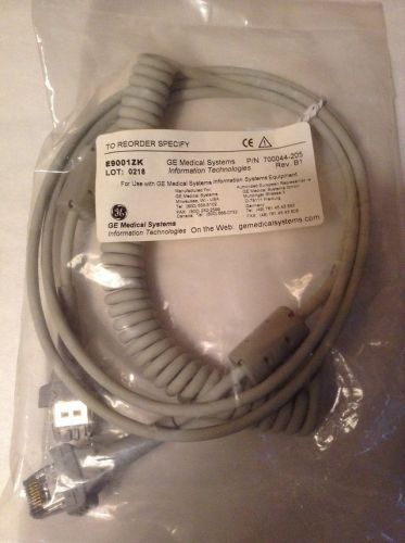 GE MEDICAL SYSTEMS EKG AQUISITION TO MAIN DEVICE CABLE NEW IN PKG P/N 700044-205