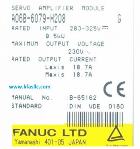 Fanuc Servo Amplifier A06B-6079-H208 or A06B6079H208 REPAIR SERVICE