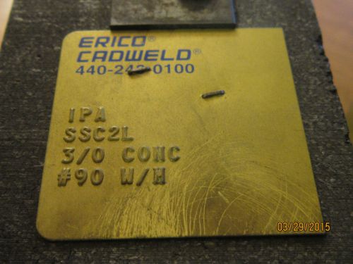 Erico Cadweld Mold Welding System SSC2L Mold
