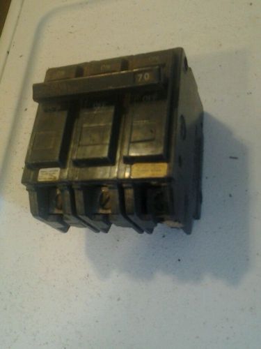 GENERAL ELECTRIC  THQL  3 Pole  70 AMP  Breaker   THQL32070