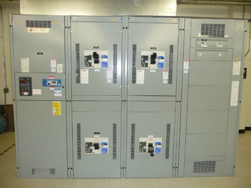 Cutler hammer 3000 amp switchboard 4 sections ul rated w/ground fault 3ph 4w for sale