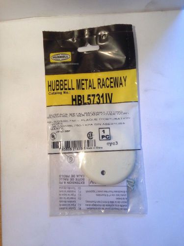 HUBBELL HBL5731IV Surface Metal Raceway Blank Cover NEW IN Pack 500/750 Series