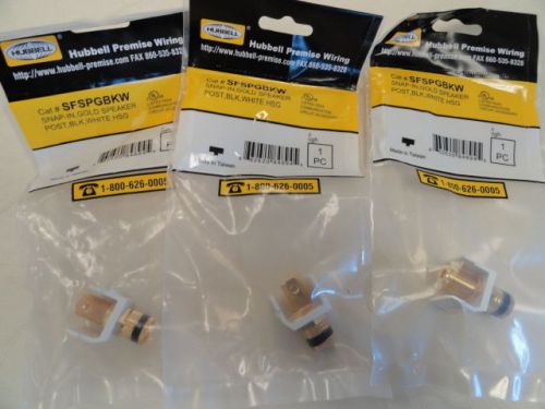 HUBBELL PREMISE WIRING AUDIO VIDEO CONNECTOR (QUANTITY 3)