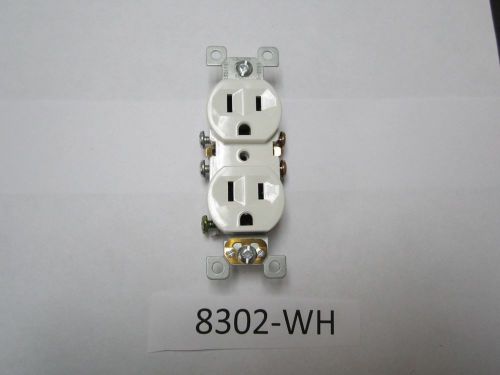 (200) New White 15 amp 125 Volt Duplex Receptacles / 25 cents each.