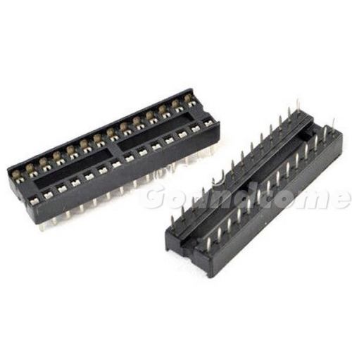 5 PCS New DIP 28 pins narrow IC Sockets Adaptor Solder Type Socket G1CG