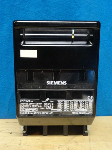 Siemens * disconnect switch * 160a max 690/440v ac/dc * 3np408 * new no box for sale