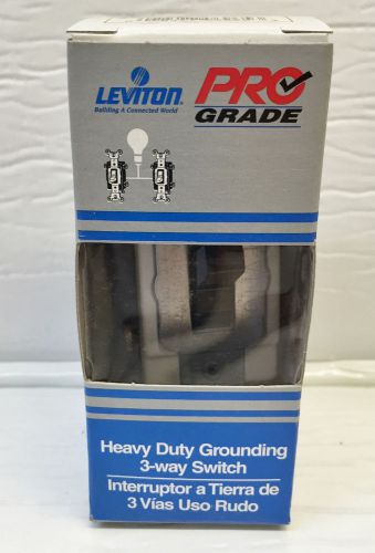 Leviton Pro Grade Heavy Duty Grounding 3-way Toggle Switch 4.55 FS New