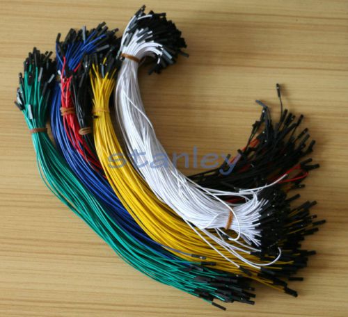 100pc 5 Color Dupont 2.54 Jumper Wire Female To Female 1p 30cm For Arduino Cable