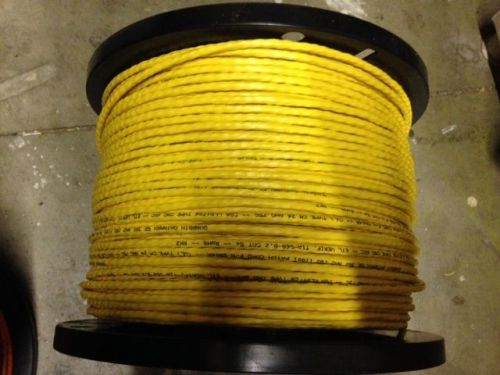 Quabbin 2204 yellow cat6 pvc patch cable, 150 feet, bulk piece for sale