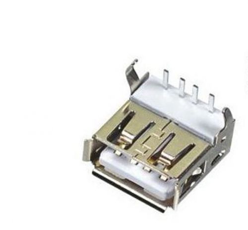 10pcs usb type-a 4pin 90° dip female connector hw-uaf-05 for sale