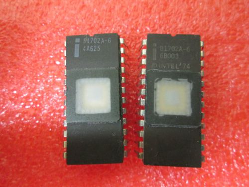 2 PSC  INTEL  B1702A-6  VINTAGE EPROM  IC/ CPU