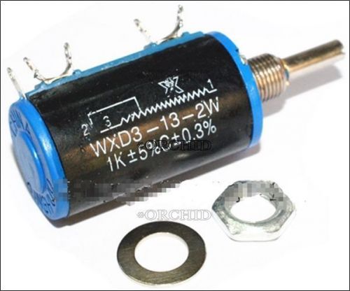 new wxd3-13-2w 1k ohm rotary multiturn wirewound potentiometer #2164522