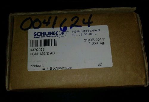 Schunk, Pneumantic Robotic Parallel Gripper   PGN 125/2 AS   P# 370453