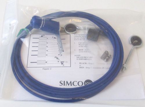 NEW SIMCO TYPE HE IONIZING AIR NOZZLE W/ 10FT CABLE &amp; HARDWARE