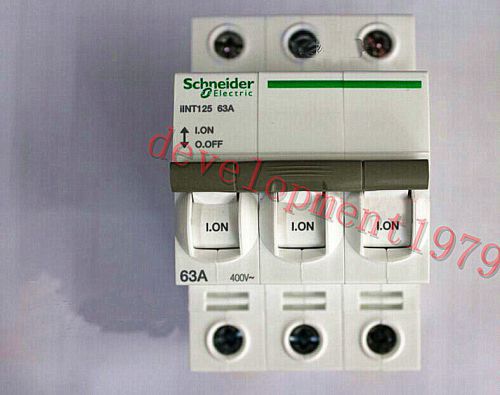 New Schneider iINT125 3P 63A A9S68363 Circuit Breaker