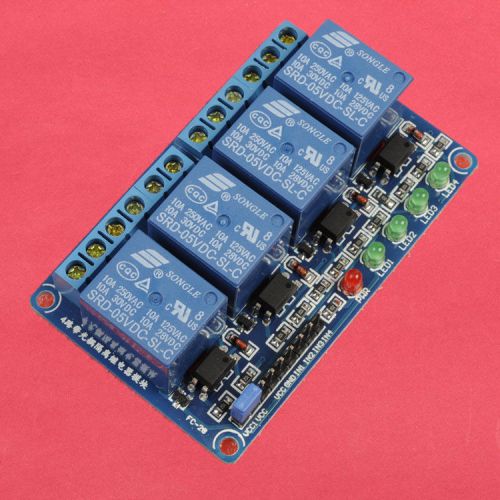 5v 4-channel relay module with optocoupler high level triger for arduino for sale