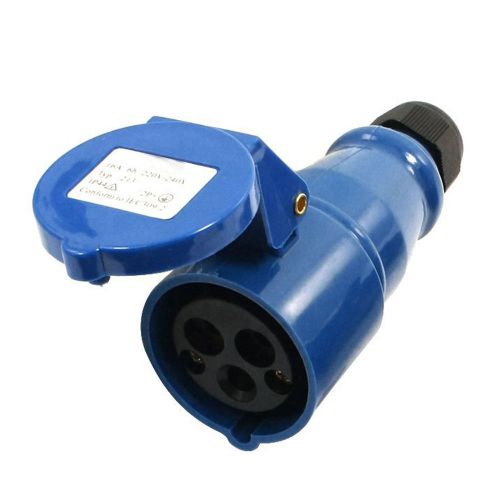 Waterproof IEC309-2 2P+E Industrial Plug Socket AC 220-240V 16A Amp GY