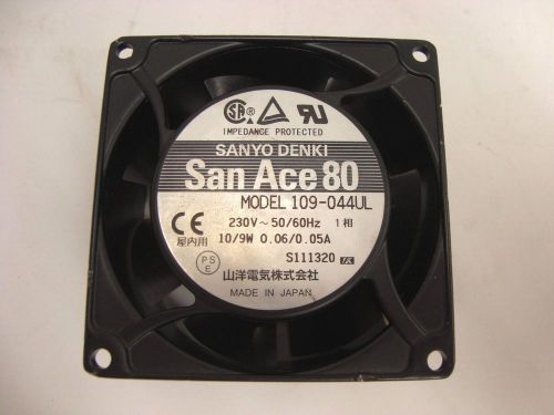 Sanyo Denki San Ace 80 109-044UL Axial Fan 230V, 50/60Hz - See Pictures