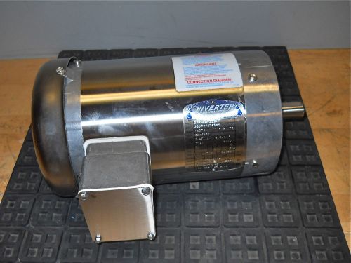 Baldor 1.5 hp washdown inverter ready c face motor  230- 460v 3ph  idvswdm3554t for sale