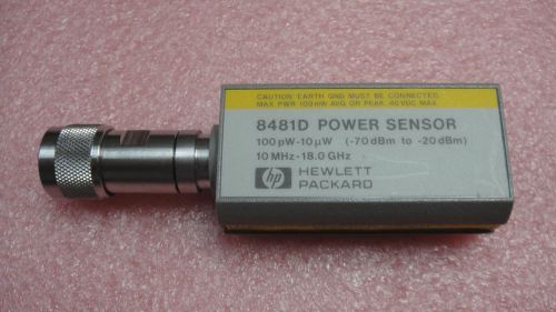 HP 8481D POWER SENSOR  10MHz-18GHz -70 to -20dBm