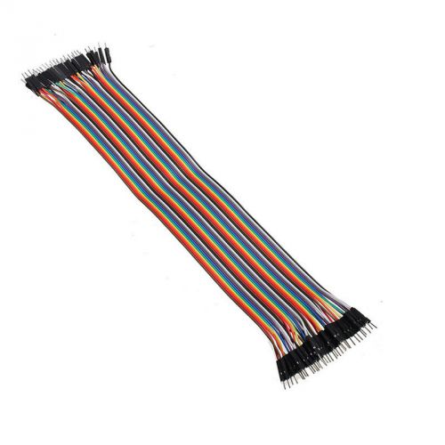 40x Dupont Wire Jumper Cables 20cm Male to Male 1P-1P for Arduino MPH