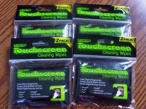 40 Kimtech Touchscreen Cleaning Wipes Lint-free, microfiber, disposable