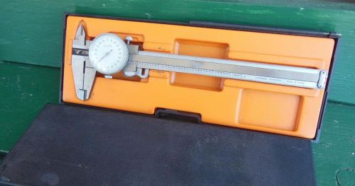 9&#034; fowler vtg caliper 0-100mm + hardshell case machinist tool guage instruments for sale
